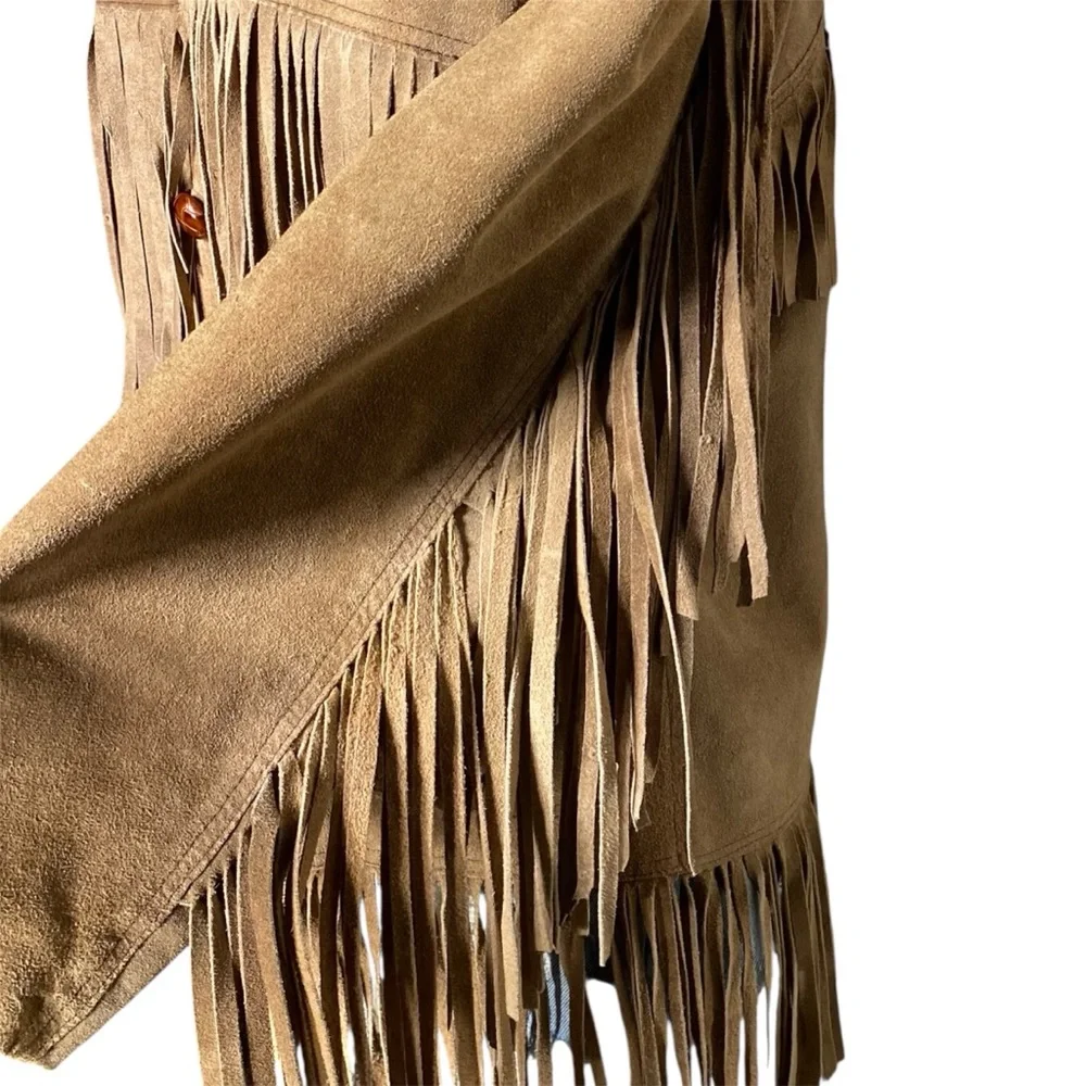 Vintage Leather Fringe Jacket